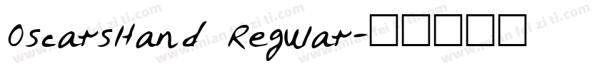 OscarsHand Regular字体转换